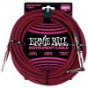 Cable Instrumento Rojo/Negro 25ft  ERNIE BALL  Modelo: ERNIE 6002  cod.0401134