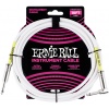 Cable para Instrumento de 3 mts ERNIE BALL Blanco Modelo: PO6049 cod.0401147