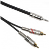 Cable para Audio 1Plug 3.5 a 2 RCA 1.50mts BESPECO Basic Modelo: BSLYMSR150 cod.0401252