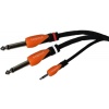 CABLE AUDIO 1P3.5ST-2P1/4M 1.8m