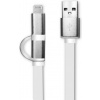 Cable 2 en 1 para Android/Iphone ARGOM Modelo: ARG-CB0058 cod.100201004