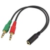 Cable de 1 Jack 3.5 Trimo a 2 Plugs 3.5 stereo Modelo: XC-003 cod.100201060