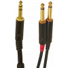 Cable 1 Plug 1/4 a 2 Plug 1/4 Mono 6 pies Modelo: AS-IN 6 cod.100205150