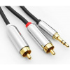 Cable de un Plug 3.5 a 2 Plug RCA de 6´ (1.8 mts)  Modelo: AC-26G  cod.100255007