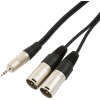 Cable 3.5 a 2 XLR Macho 6´ Modelo: HMC-600 cod.100257051