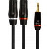 Cable Plug 3.5 TRS a 2 Plug XLR de 3 pies SOUND BARRIER Modelo: UMXL3 cod.100257100